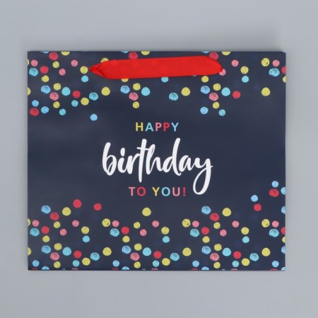 Gift Laminated Horizontal Package, Packaging, Happy Birthday, ML 27 x 23 x 11.5 cm-4