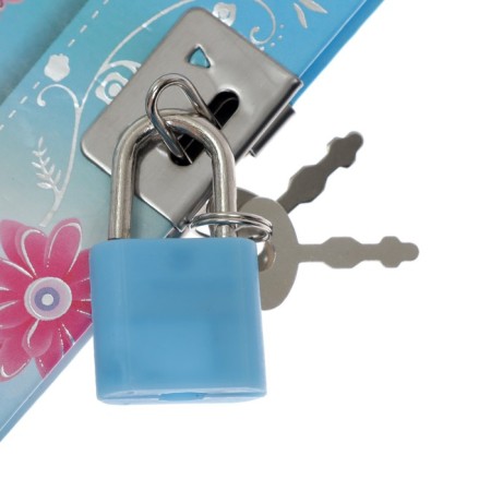 Notebook Gift Book on the lock, A6+, 50 sheets, line, "Umbrella", mix-4