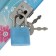 Notebook Gift Book on the lock, A6+, 50 sheets, line, "Umbrella", mix