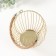 Climber metal, textiles per 1 candle "Basket" d = 10 cm bronze 15x15x17 cm