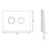 Cersanit Accento Circle button, pneumatic, chrome, glossy