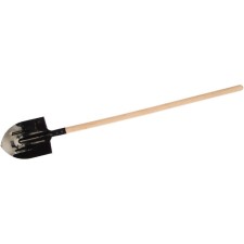 Baying shovel, acute, l = 140 cm, stiffness rods, wooden stalk