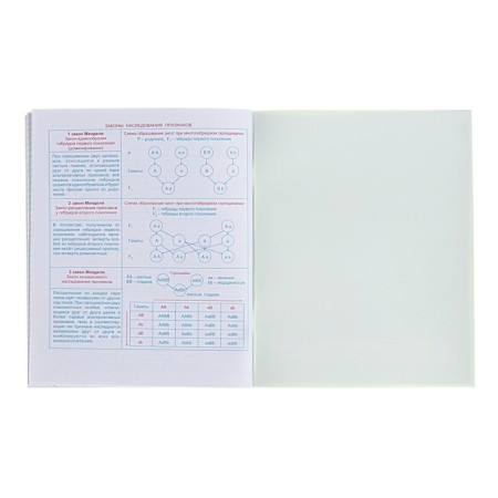 The subject of the “domino”, 48 sheets in the cage, “biology”, plastic cover, offset block-5