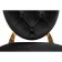 Stool on a metal frame ODDA Metal/fabric, gold/black 50.5x65x91 cm
