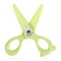 Scissors 11.8 cm plastic handles, rounded ends of the blades, Green Bunny Calligrata