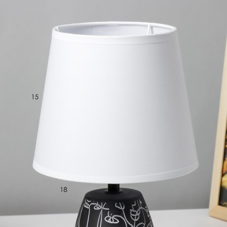 Pablo table lamp 1x40W E27 Black and white 18x18x30 cm Risalux-2