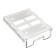 Lender box for stationery, 207 x 160 x 55mm, transparent