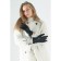 Female gloves, size 9, with insulation, black color