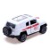 Metal ambulance, 1:48, inertia, doors open, white color
