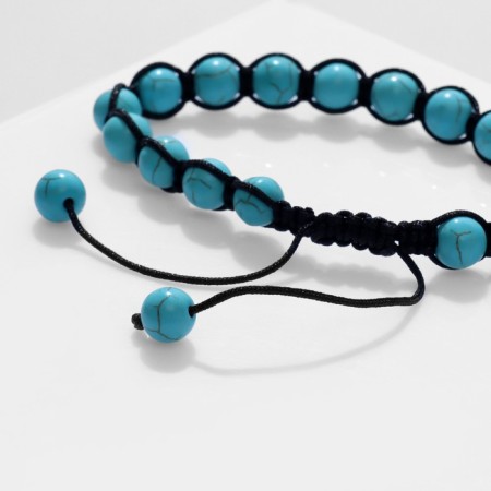 Bracelet Assorted Druids turquoise, blue color, d = 7-1