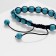 Bracelet Assorted Druids turquoise, blue color, d = 7