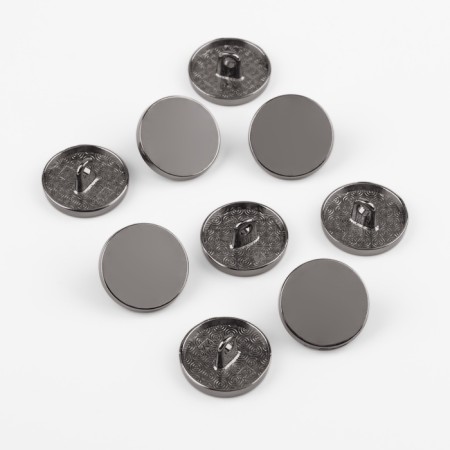 A set of metal buttons on the leg, d = 18 mm, 10 pcs, black nickel color
