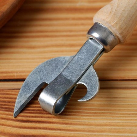Knock knife with a wooden handle-1