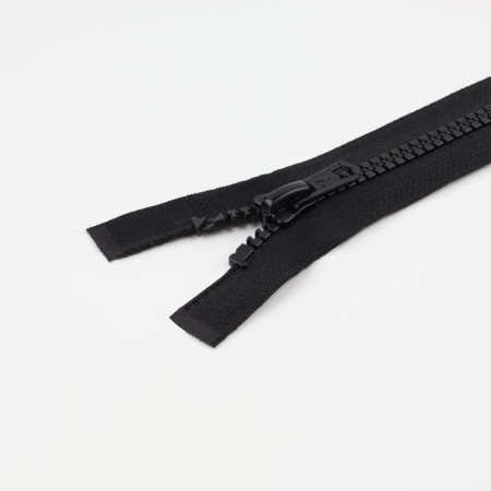 Lightning "Tractor", No. 8, connective, 2 runners, automatic locks, 120 cm, black color-1