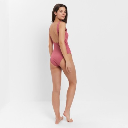 Women's swimsuit Pillow in the scar minaku plain color pink, size 48-4