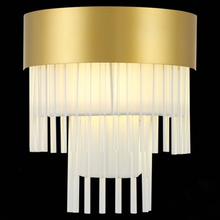 Sconces st. SL1352.201.01. Aversa. 1x40 W, E14, 26x30 cm, golden color-1