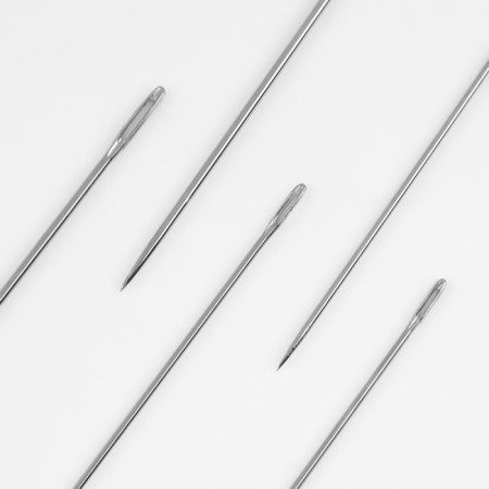 Set of sewing needles No. 1, d = 0.7 / 0.8 / 0.9 mm, 3.6 - 5.5 cm, 10 pcs-1