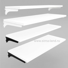 A island shelving shelf 665 × 330 × 25 mm, white color