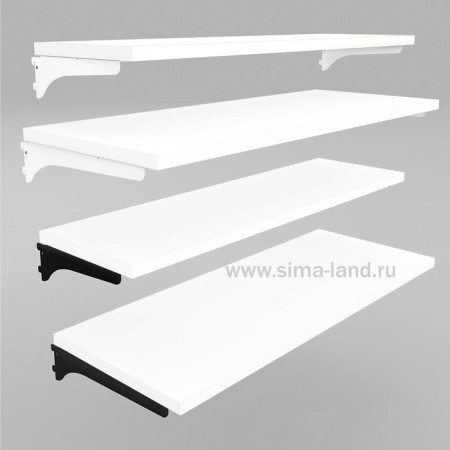 A island shelving shelf 665 × 330 × 25 mm, white color