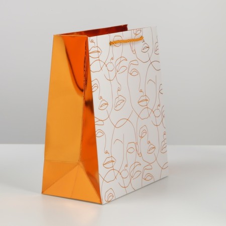 Gift laminated package, packaging, "bronze", 23 x 27 x 12 cm-3