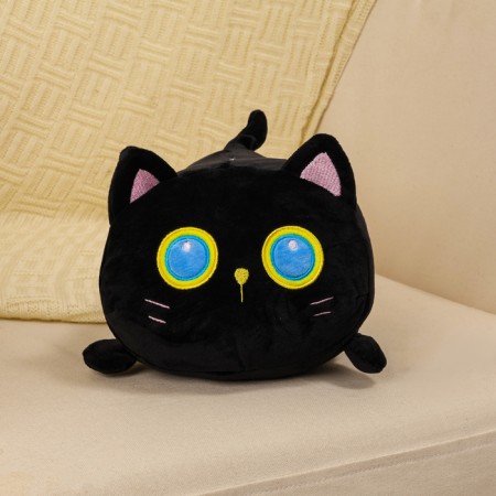 Soft toy "cat", 23 cm, black color
