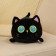 Soft toy "cat", 23 cm, black color