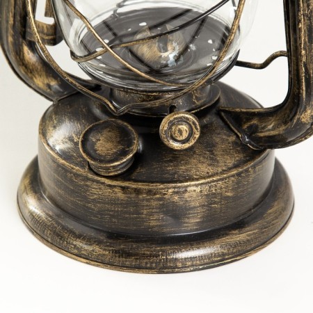 Kerosene lamp decorative black with a golden patina 14x18x27.5 cm Risalux-2