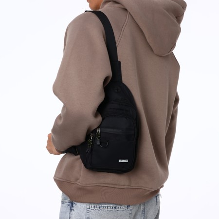 Backpack-sling, 17*8*30 cm, lightning department, 3 n/k, black-10