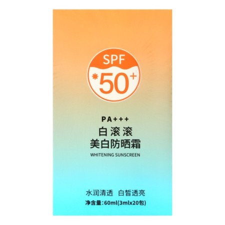 Sunscreen cream, set of 20 Sasha 3 ml, SPF 50-1