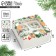 Capcake box folding with bilateral application "Wreath", 16 x 16 x 10 cm, New Year