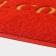 Welcome Hard fifth rug with edging, 38 × 58 cm, red color