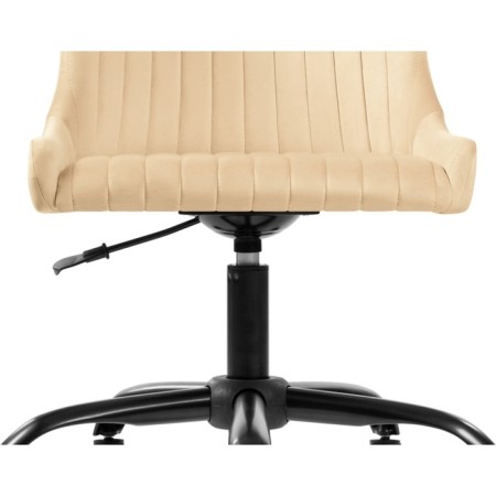 Computer chair Eddon Plastic/velor, black/beige 50x60x73 cm-4