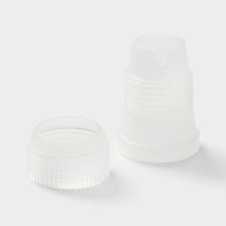 Set of confectionery shares, 8 objects: 6 nozzles d = 1.5 cm, bag 26 cm, adapter, mix nozzles-6