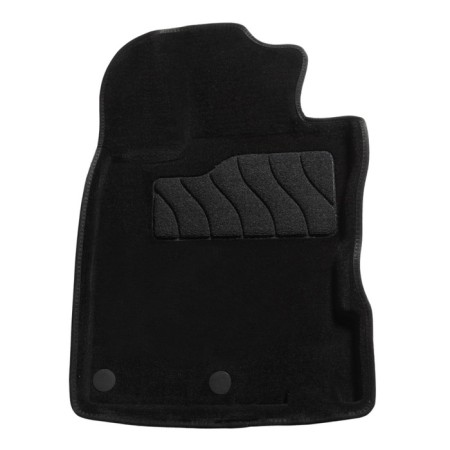 Pile rug for Nissan Qashqai II (Japanese), 2014-2016, black-1