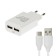 EXPLOYD EX-Z-1425, 2 USB, 2.4 A, Type-C cable, 1 m, white.