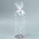Gift package with a hard bottom "Christmas trees", 6 x 8 x 30 cm, New Year