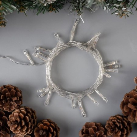 Garland “thread” 2.5 m, IP20, transparent thread, 25 LED, glow RG/RB, flashing, 220 V-1