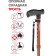 Bradex folding folding cane, bronze