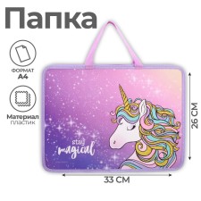A folder with A4 handles, 330 x 260 x 75 mm, plastic, pens, Calligrata 