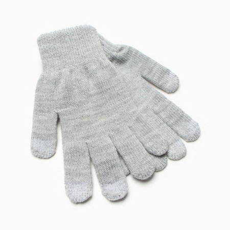 Gloves female, the color is light gray, size 18-1