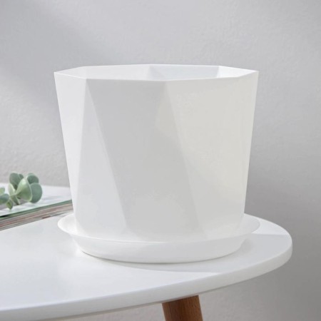 Pot with the Podon "Prism", 2.6 l, the color is white-5