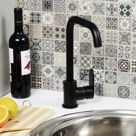 Kitchen mixer Wasserkraft Elbe A7407, single -leaf, brass, black-6