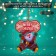 Decorative luminous jewelry (suspension) "Santa Claus on a swing" 36x26.5 cm