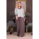 Female trousers, size 52, gray color