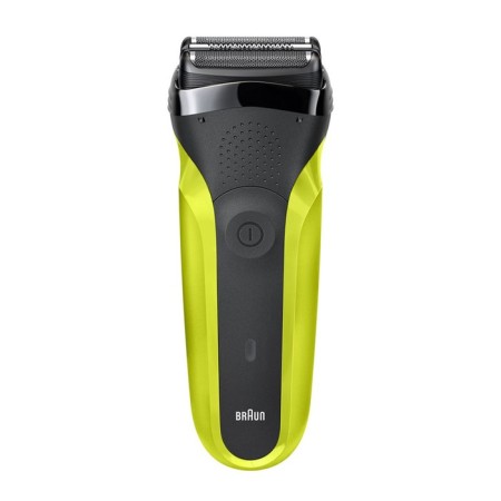 Electric blower Braun 300S, Type 5408, grid, dry shave, 3 heads, batteries/220 V, green