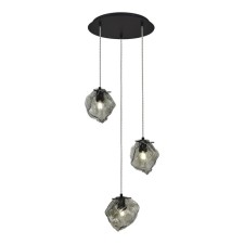Светильник подвесной St Luce. SL1175.403.03. Portici. 3х40 Вт, E14, 43х43х21 см, цвет чёрный