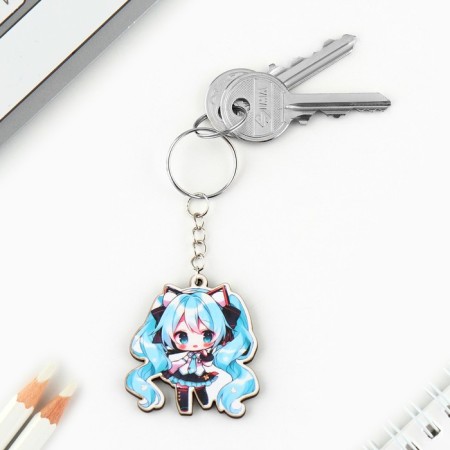 Keychain for keys with the icon "Blue characters", anime-6