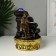 The desktop fountain from the network, the backlight "Radha and Krishna at the waterfall" bronze 20.5x20.5x28 cm