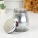 A set of glass cans for bulk products “Marble”, 850 ml, 11.5 × 14.5 cm, 3 pcs, silver color