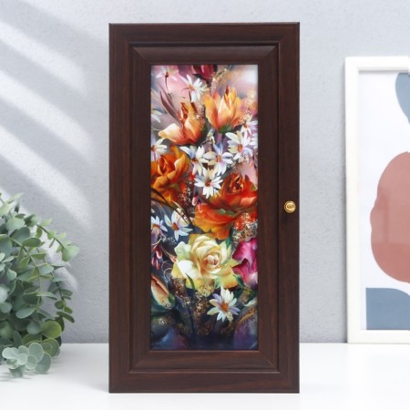 Key "Flower composition" Wenge 16x31 cm mix-7